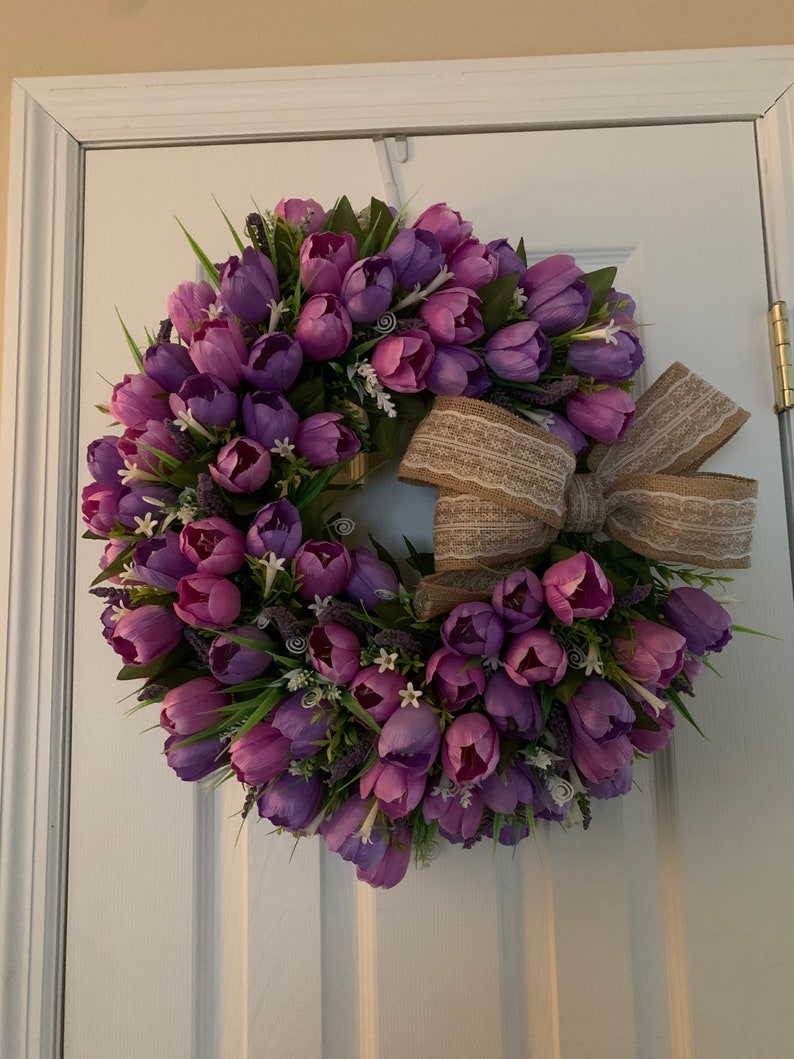 Two Tone Purple Wreath image 2