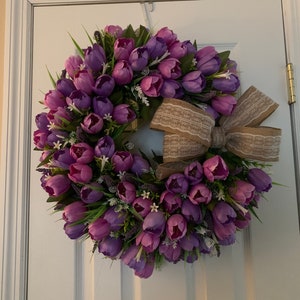 Two Tone Purple Wreath image 1
