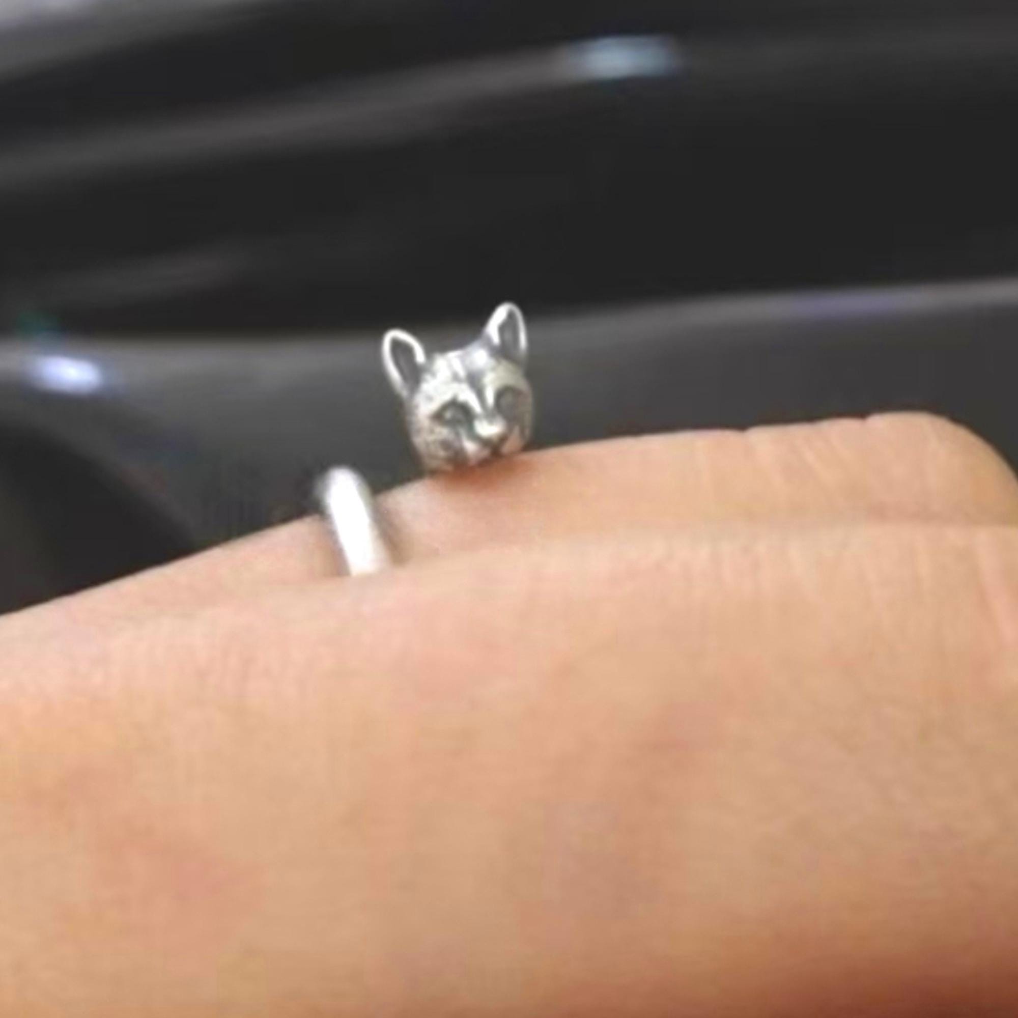 Sterlingsilber-Schmuck, Katzenringe Für Frauen