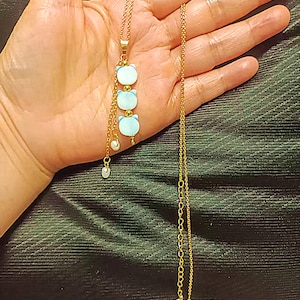 Cat-Shaped Pearl Tassel Necklace | 18K Gold-Plated Titanium Steel, Handcrafted