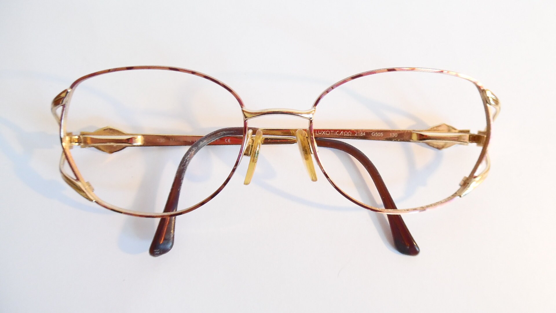Vintage Womens Luxottica 2184 G505 Eyeglasses Gold Frames Made - Etsy UK