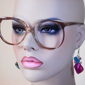 Vintage LUXOTTICA 304  GREYBROWN   Eyeglasses Used Frame Made in ITALY