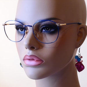 Vintage Christie Brinkley Perspectives Eyeglasses Designer Used with Gold Accents Frame made in Italy