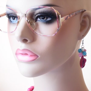 Vintage Womens Lauren Michaels Eyeglasses Designer Gold Used Frame Made in Italy