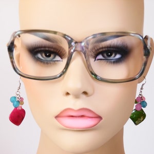 Vintage ANNE KLEIN RIVIERA Mino Anteojos Diseñador Marco usado Hecho en México