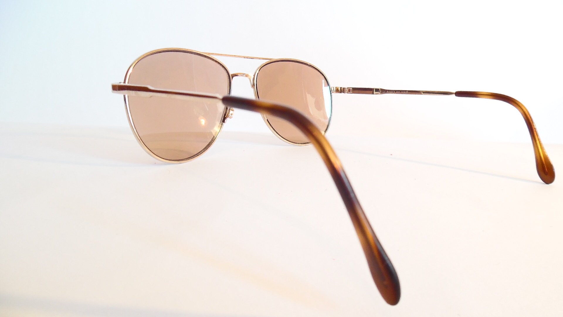 Vintage LC Basics Eyeglasses Gold Frame Prescription Glasses Made in