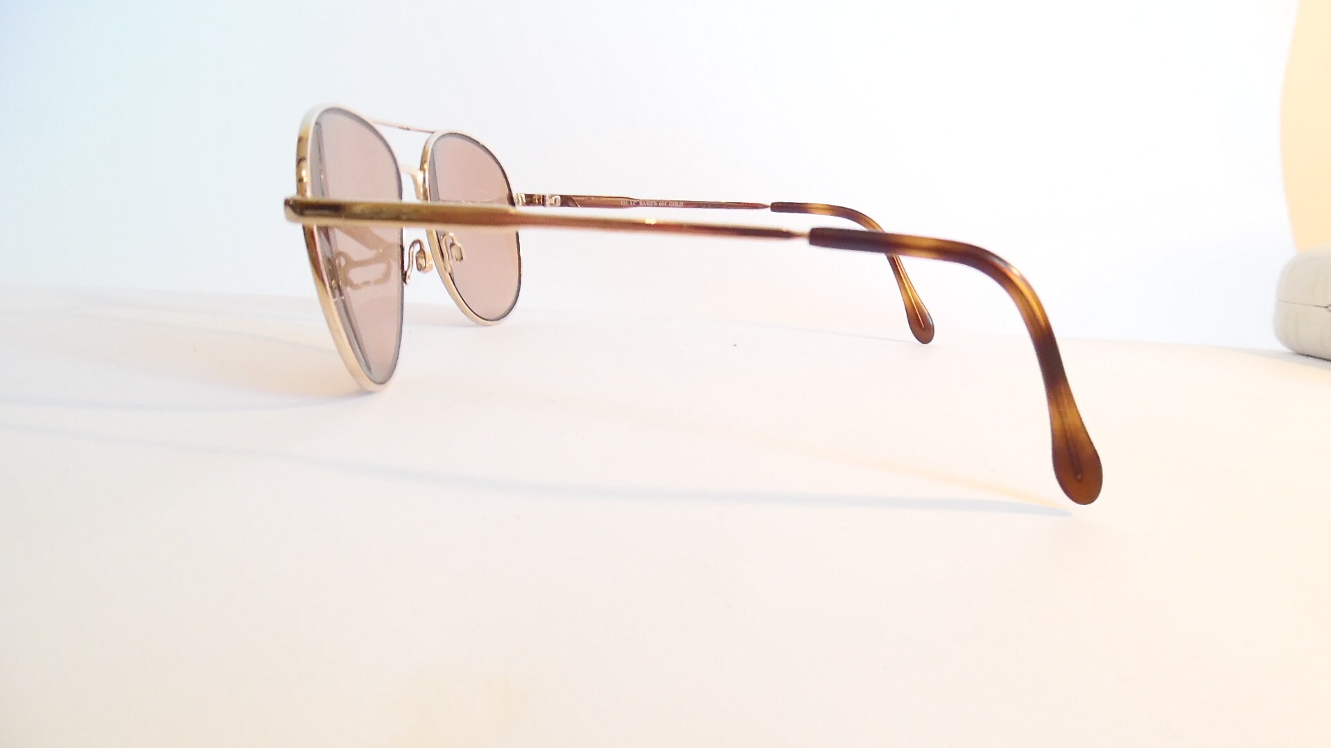 Vintage LC Basics Eyeglasses Gold Frame Prescription Glasses Made in