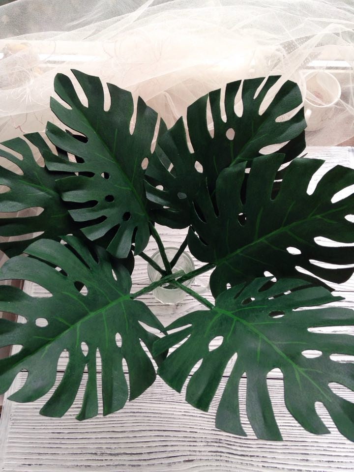 Monstera Leaf Palm Leaf Decor Tropical Leaf Party Decor
