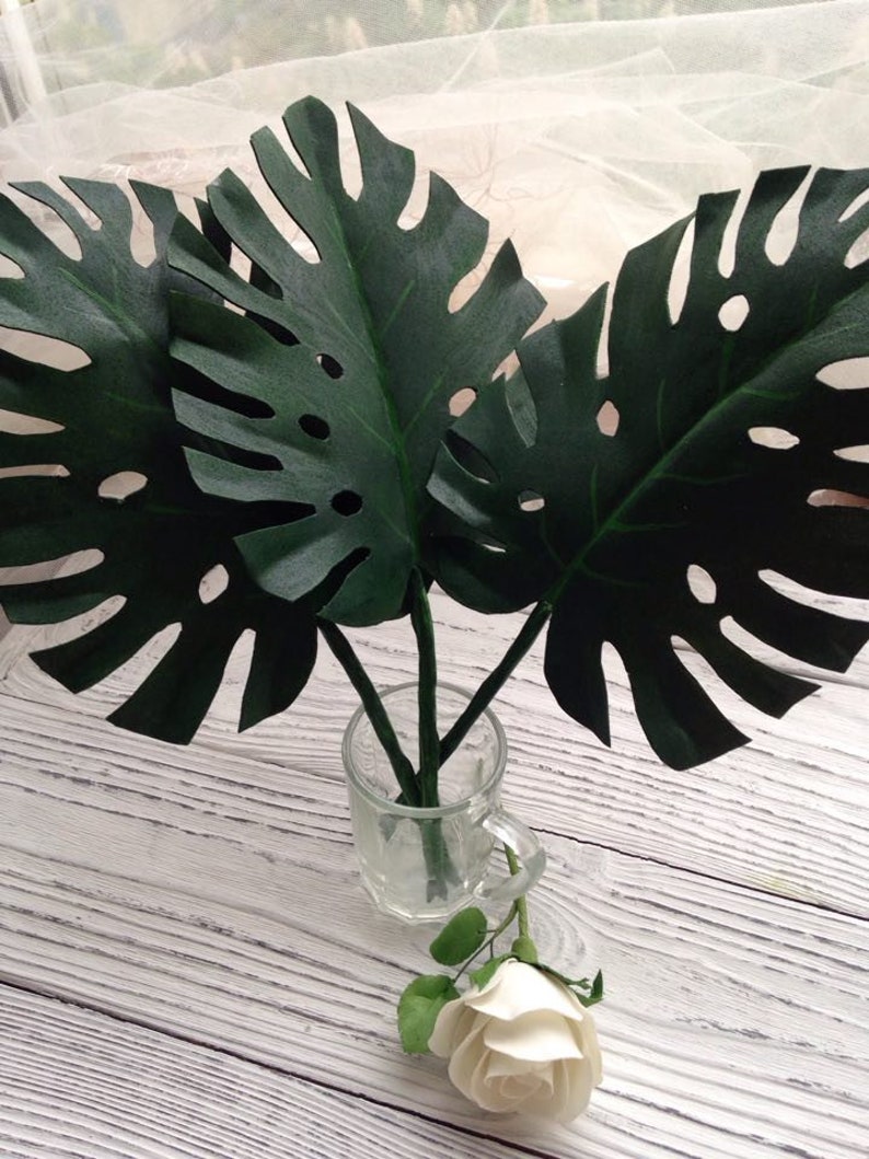 Monstera Leaves Palm leaf decor Tropical leaf party decor