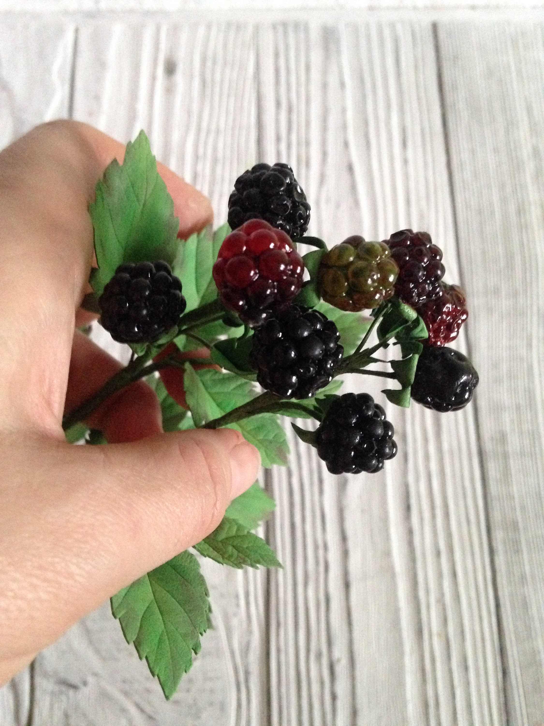Artificial blackberry branch Berry wedding centerpiece Faux Etsy