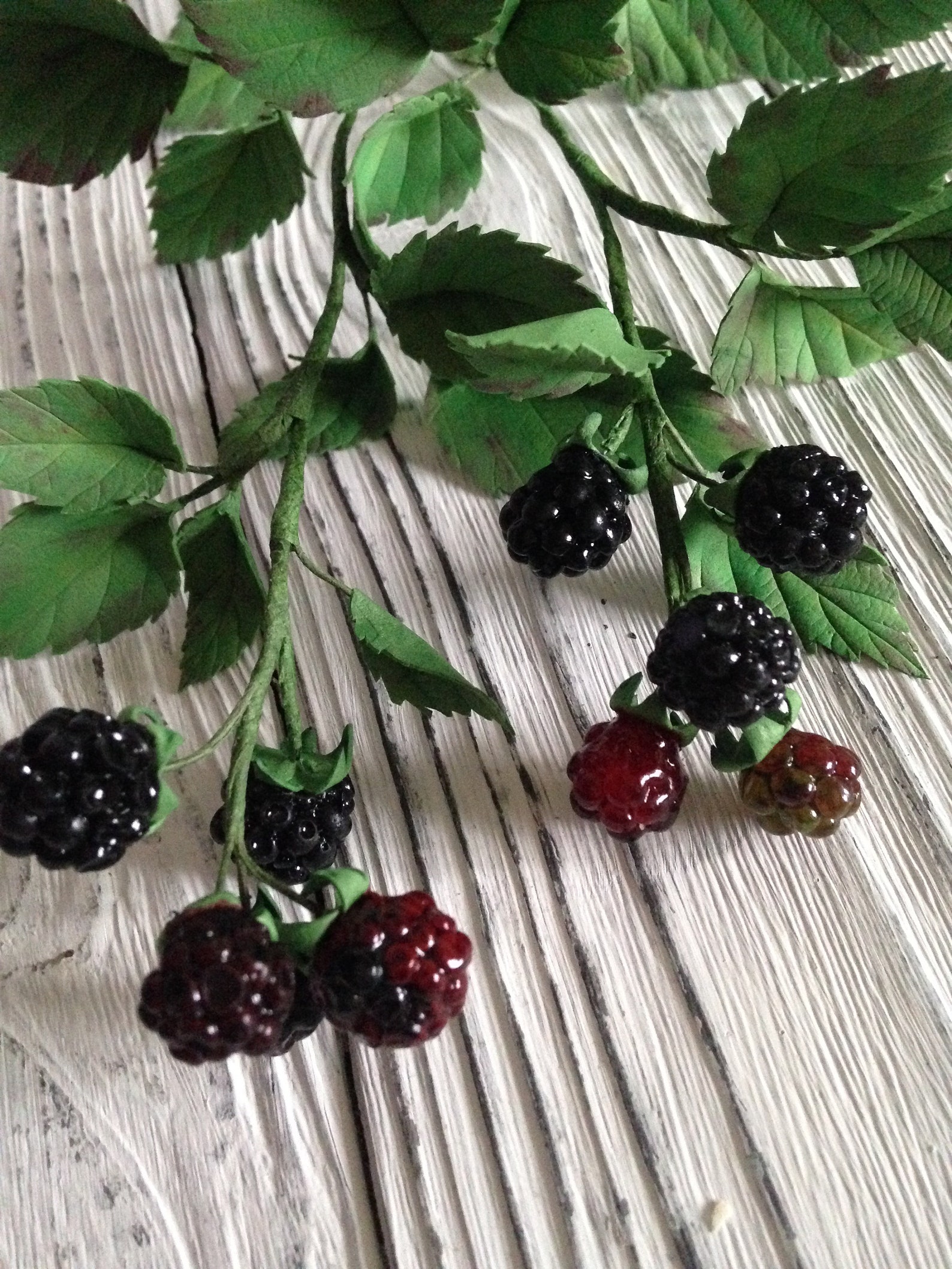 Artificial blackberry branch Berry wedding centerpiece Faux Etsy