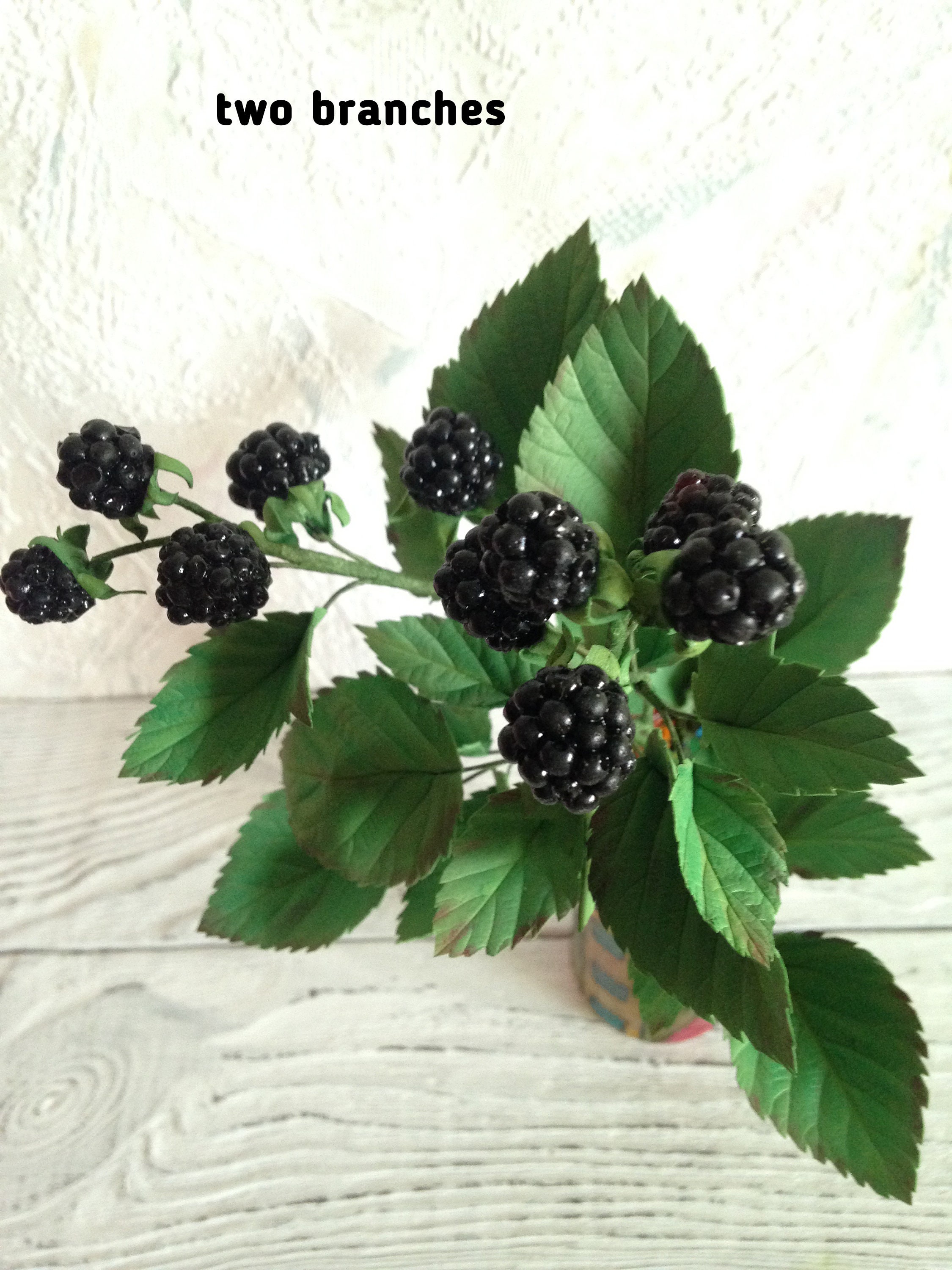 Artificial blackberry branch Berry wedding centerpiece Faux Etsy