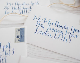 Custom Envelope Calligraphy, Wedding envelopes, Handwritten address, envelope stationary