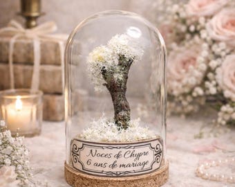 Cadeau noces de chypre, étiquette personnalisable,  6 ans de mariage, idée cadeau