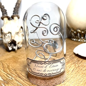 Regalo de boda en lata, etiqueta personalizable, 10 años de matrimonio, idea de regalo