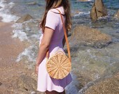 Cute Unique Stylish, Round Wicker Bag, Beach Bag, Wicker Basket, Tote Bag for Summer, Summer Must Have, Straw Bag,Handwoven,Shoulder Bag
