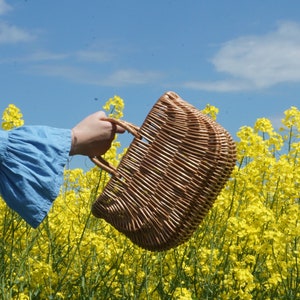 Small Wicker Bag, Beach Bag, Wicker Basket, Tote Bag for Summer, personalized gift  for mom