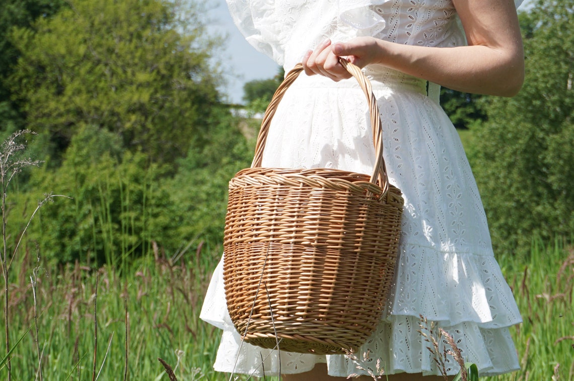 Large Birkin Style Bag Jane Birkin Basket Bag Picnic Basket Etsy