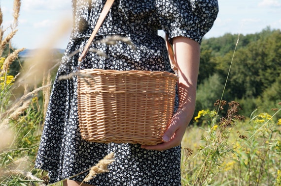 Willow Bag Straw Bag Crossbody Basket Bag Straw Basket Summer