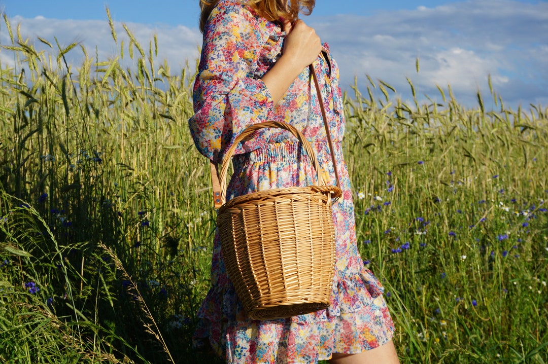 Jane Birkin Wicker Basket, Birkin Style Bag, Wicker Bag, Beach Bag
