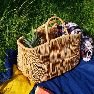 Cute, Unique, Stylish, Large Wicker Bag, Beach Bag, Wicker Basket, Tote Bag for Summer, Summer Must Have,French Market Bag, Shopping Bag image 9