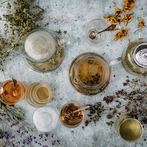Peppermint Tea - Nordic hand picked,loose leaves, crisp taste, mint, menthol, tea ritual, organic, natural, healthy tea, tea set, relax image 5