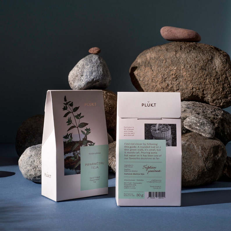 Peppermint Tea - Nordic hand picked,loose leaves, crisp taste, mint, menthol, tea ritual, organic, natural, healthy tea, tea set, relax image 1