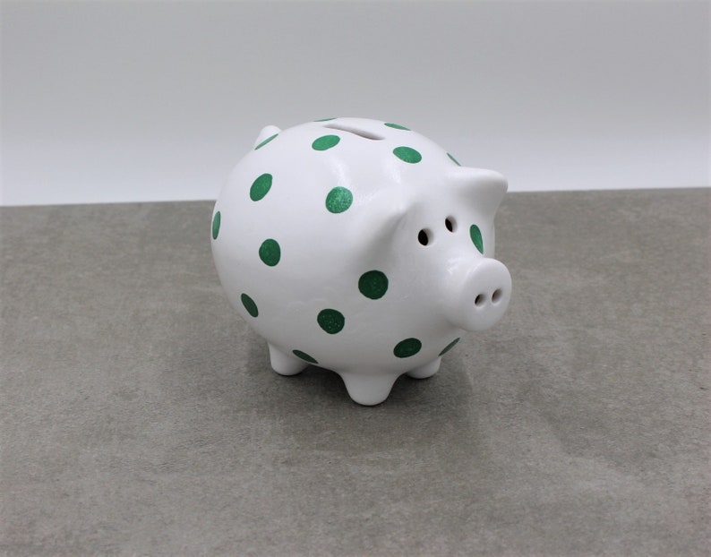 Ceramic Piggy Bank by Piggery Pottery // 'spotty Etsy UK