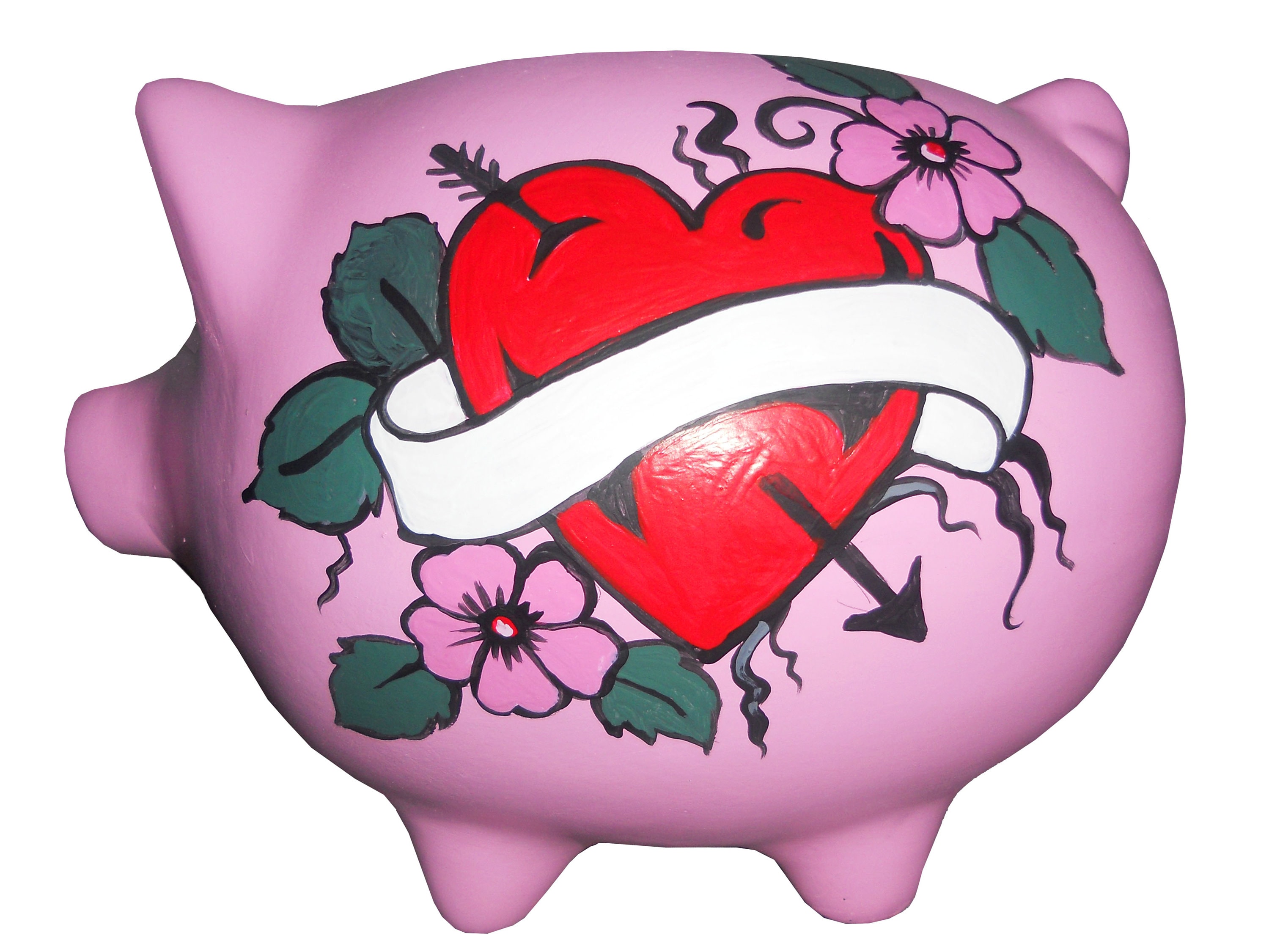 Personalized Piggy Bankpink Heart Piggy Bankbanks for Girls Etsy