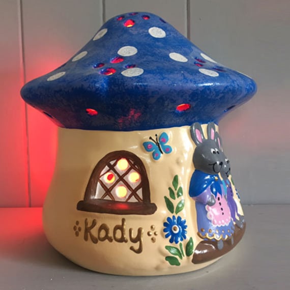 Piggery Pottery Handmade Children s Ceramic Rabbit Mushroom House
