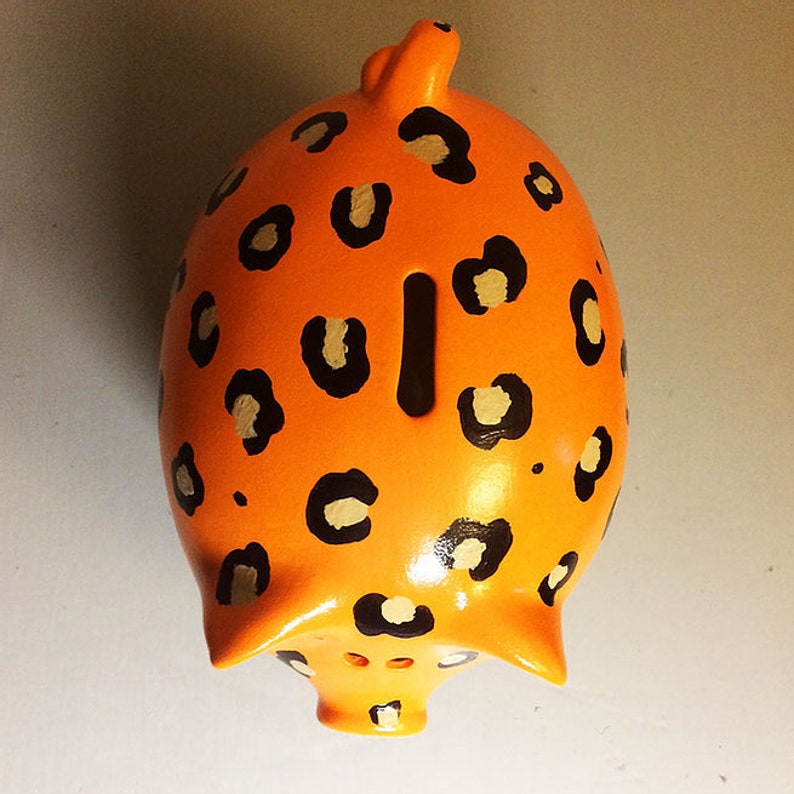 Piggery Pottery Handmade Ceramic 'leopard Print' Piggy Etsy