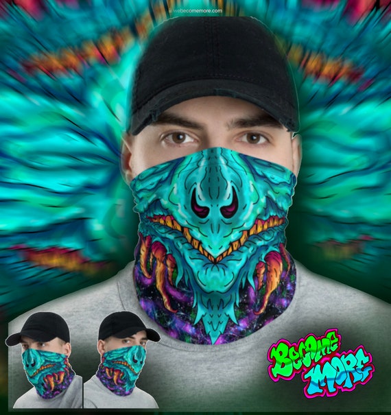 Limited 13 40 Celestial Dragon Neck Gaiter Face Mask Washable Etsy
