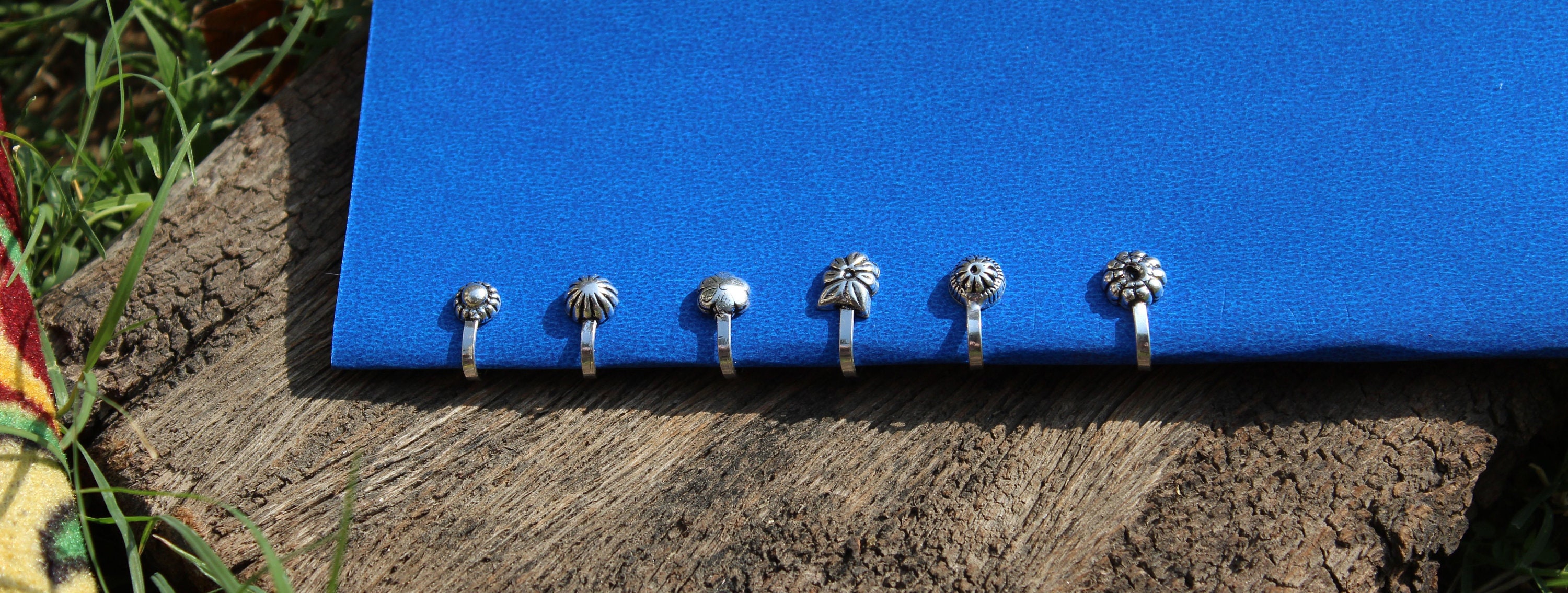 Silver Clip on Nose Rings Ethnic Nose Cuffoxidized Etsy