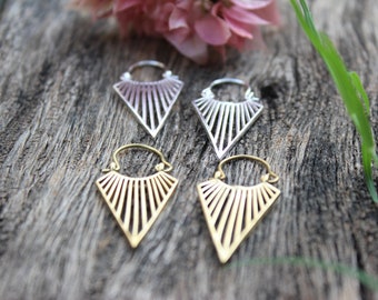 Geometric Earrings,Drop Earrings,Boho Earrings,Brass Earrings,dangle drop,Tribal Earrings,Festival Earrings, Ethnic Earrings,Gift for her,E8