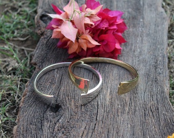 Brass Hand Cuff,Ethnic Hand Cuff,Adjustable Bracelet,Round Ethnic Brass Bracelet,Gold Plated Bracelet,hand Cuff,Tribal Bracelet,Gift for her