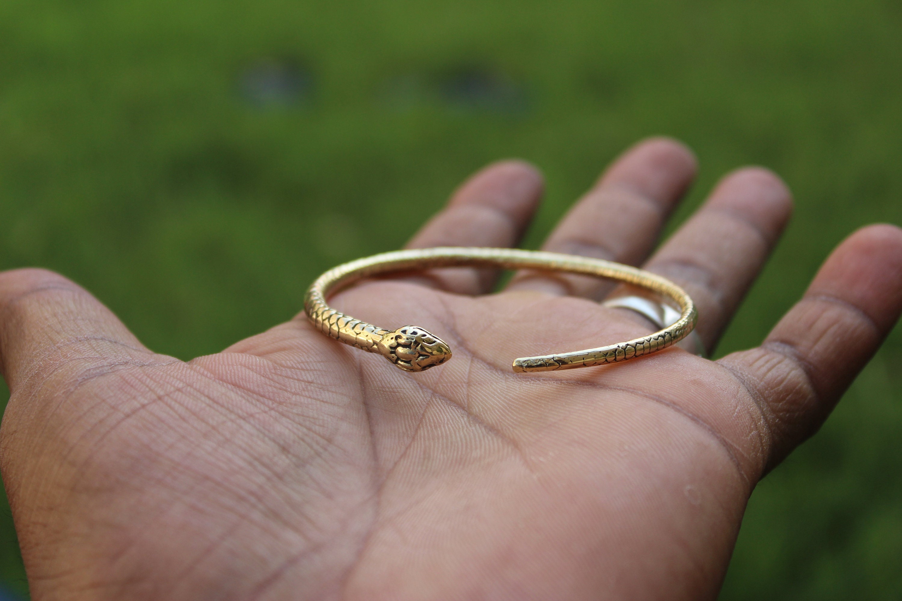Snake Cuff BraceletSnake CuffSilver Hand Cuff Brass Etsy