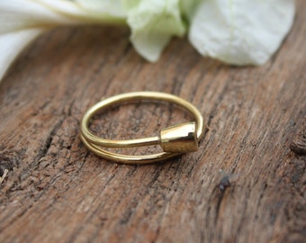 Geometric Ring,Solid Ring,Adjustable Brass Ring,Handmade Brass Ring,Cocktail Ring,Multi Finger Ring,Boho Ring,Finger Ring,Gift