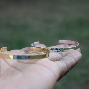 Hammered Bracelet ,Hammered Bangle,Brass Jewelry for men&#39;s and women&#39;s,Brass Arm Band, Adjustable Bracelet,Silver Bracelet,Gold Bracelet