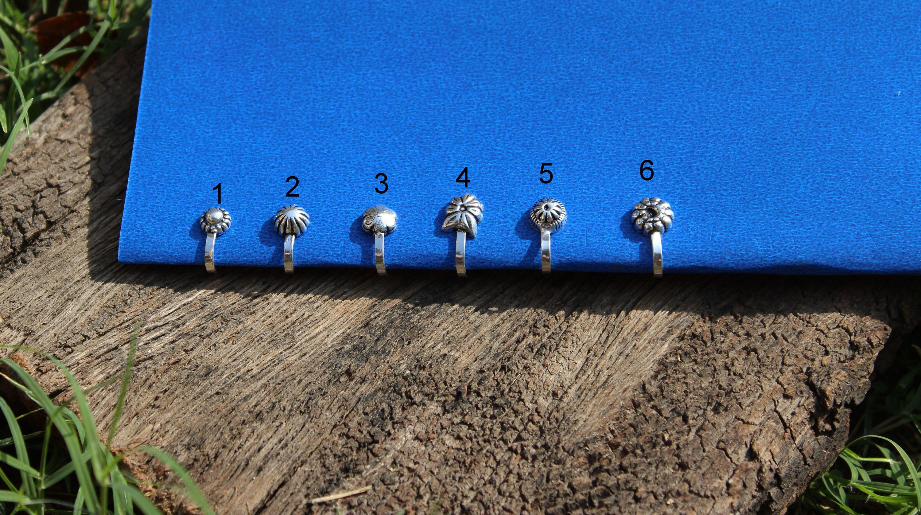 Silver Clip on Nose Rings Ethnic Nose Cuffoxidized Etsy