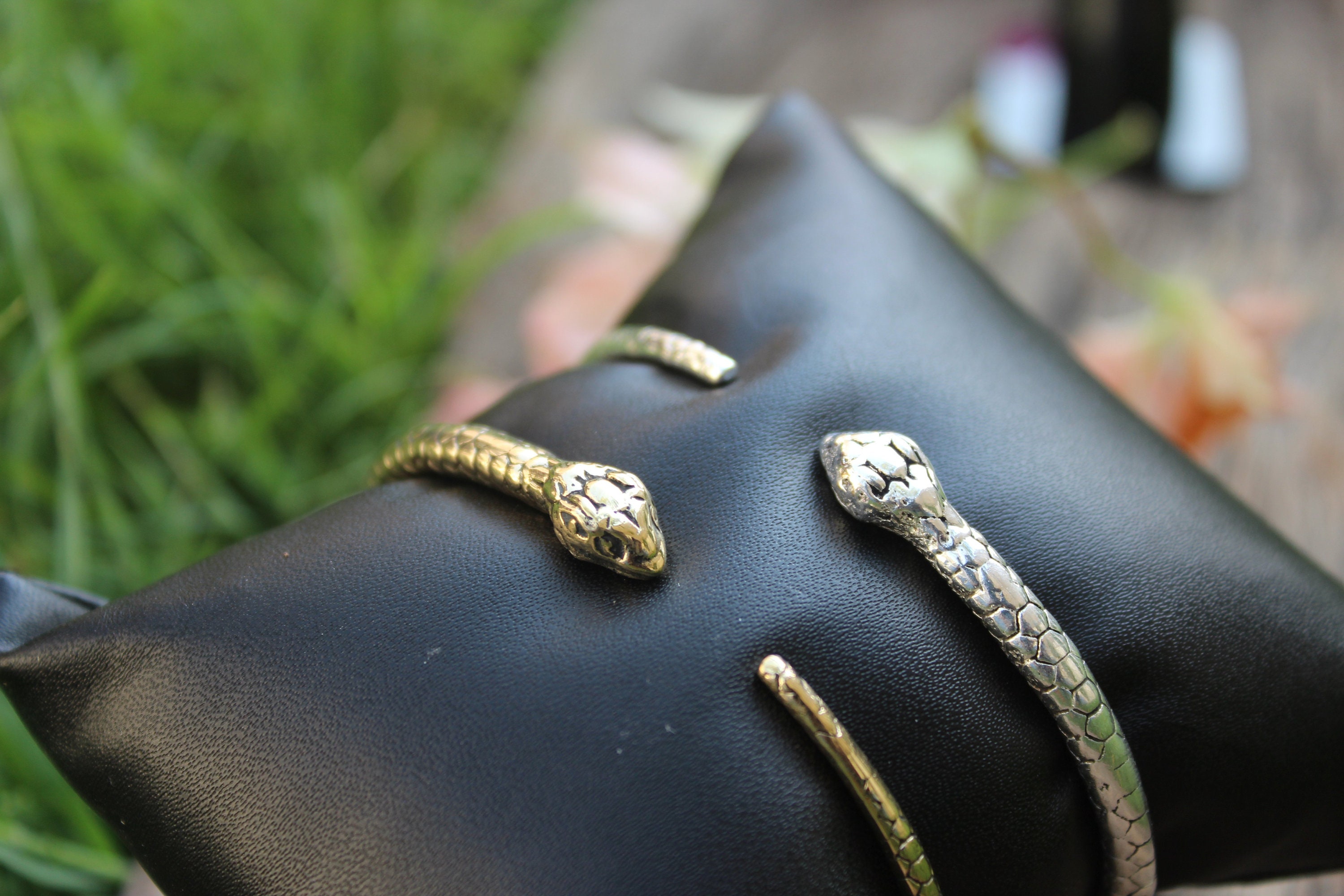 Snake Cuff BraceletSnake CuffSilver Hand Cuff Brass Etsy