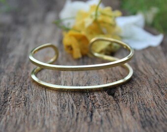 Brass Hand Cuff,Ethnic Hand Cuff,Adjustable Bracelet,Round Ethnic Brass Bracelet,Gold Plated Bracelet,hand Cuff,Tribal Bracelet,Gift ideaB12