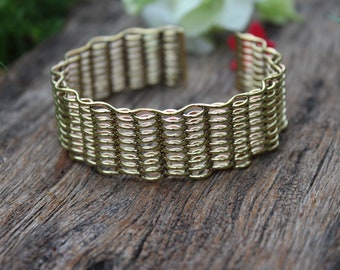 Brass Hand Cuff,Brass Bracelet,Hand Cuff,Brass Jewelry for men's and women's,Tribal Bracelet,Adjustable Bracelet,Cuff Bracelet