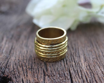 Spinner Ring,Ethnic Brass Ring,Handmade Ring,Handmade Ring,Ethnic Ring,Thumb Ring,Boho Ring,Men and Women Ring,Gift for Her