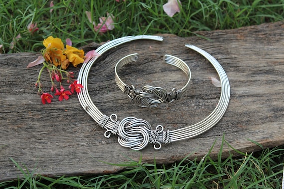 Ethnic Tribal Brass Choker,flexible Brass Choker,vintage Brass