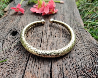 Snake Skin Hand Cuff,Ethnic Hand Cuff,Flexible Bracelet,Ethnic Brass Bracelet,Flexible Bracelet,hand Cuff,Tribal Bracelet,Gift for her