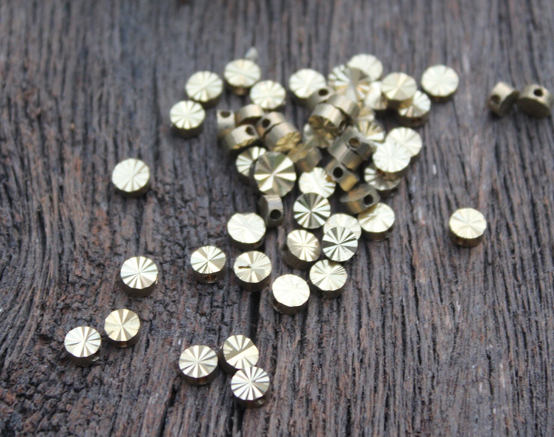 Round Beads,Brass Link Charms,Brass Charms,Ethnic Charms,Vintage Gold