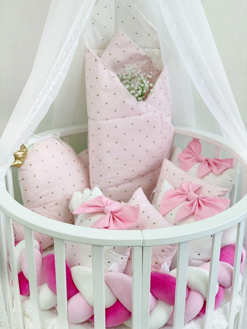Baby girl crib bedding set Etsy