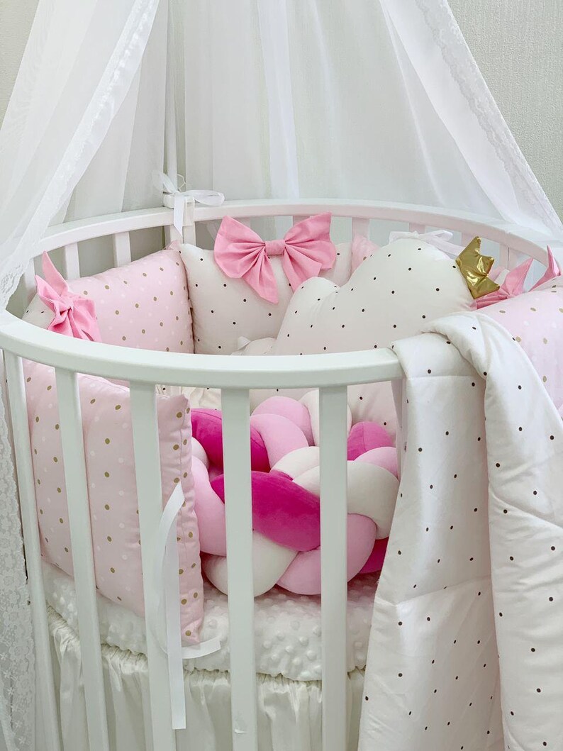 Baby Girl Crib Bedding Set Etsy
