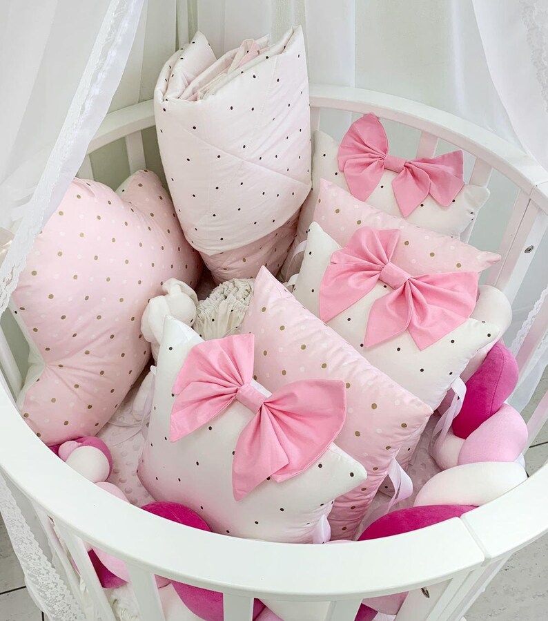 Baby girl crib bedding set Etsy