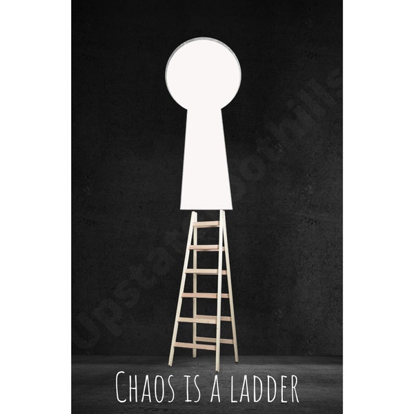 Littlefinger - Game of Thrones - ASOIAF - Quote Poster - Digital Download - Chaos is a Ladder - Petyr Baelish - George RR Martin